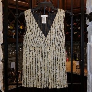 Neutral Color V-Neck Dress Top